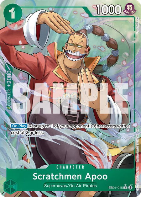 Scratchmen Apoo - EB01-015 (Alternate Art) - Premium Booster -The Best- Vol. 2 One Piece trading card