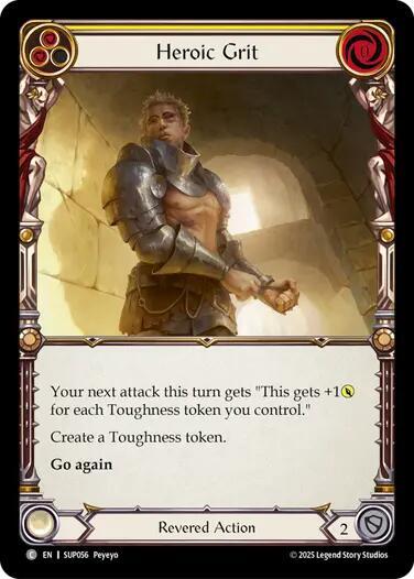 Heroic Grit trading card from Super Slam Heroic Grit - Super Slam Flesh and Blood trading card