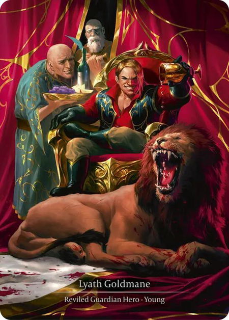 Lyath Goldmane (Marvel) trading card from Super Slam Lyath Goldmane (Marvel) - Super Slam Flesh and Blood trading card