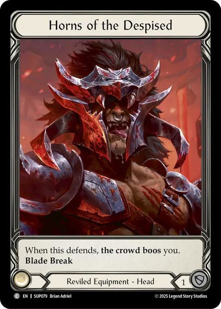 Horns of the Despised (Extended Art) - Super Slam Flesh and Blood trading card