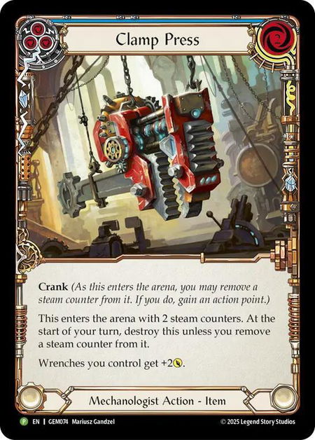 Clamp Press - GEM Pack 3 Flesh and Blood trading card