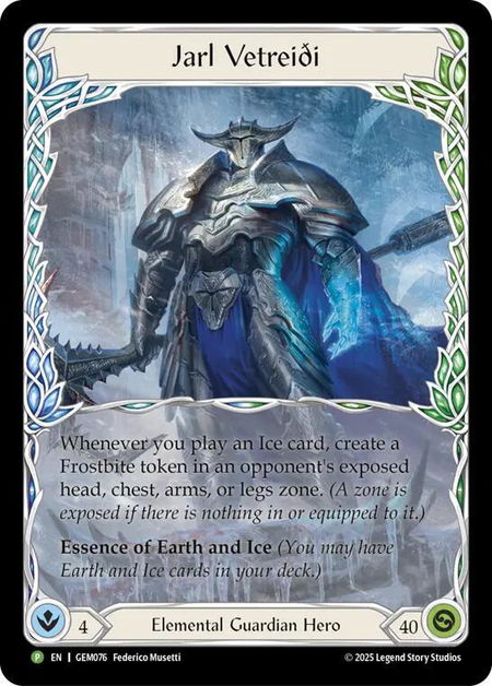 Jarl Vetreidi - GEM Pack 3 Flesh and Blood trading card