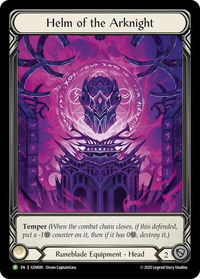 Helm of the Arknight - GEM Pack 3 (GEM) #GEM081 - Promo Flesh and Blood Trading Card