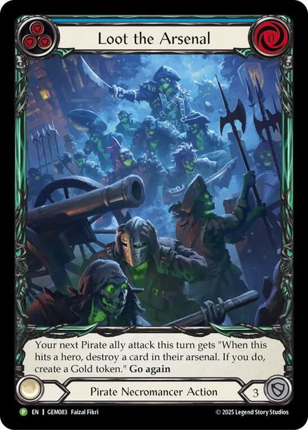 Loot the Arsenal - GEM Pack 3 Flesh and Blood trading card