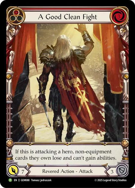 A Good Clean Fight - GEM Pack 3 Flesh and Blood trading card