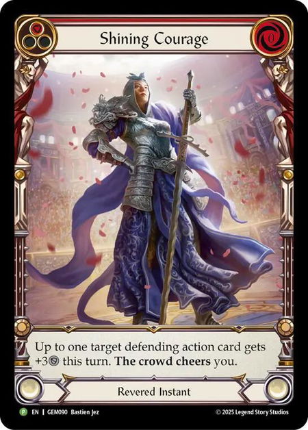 Shining Courage - GEM Pack 3 Flesh and Blood trading card