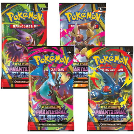 Phantasmal Flames Booster Pack Art Bundle [Set of 4] - ME02: Phantasmal Flames Pokémon trading card