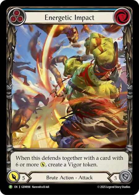 Energetic Impact - GEM Pack 3 Flesh and Blood trading card