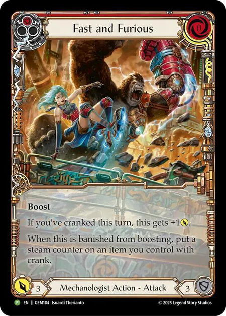 Fast and Furious - GEM Pack 3 Flesh and Blood trading card