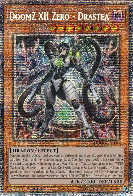 DoomZ XII Zero - Drastea (Starlight Rare) - Doom of Dimensions YuGiOh trading card