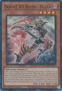 DoomZ VII Seven - Elara - Doom of Dimensions (DOOD) #DOOD-EN010 - Super Rare YuGiOh Trading Card