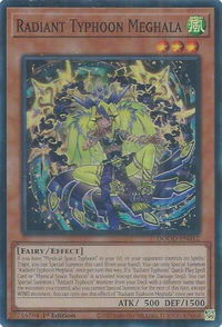Radiant Typhoon Meghala - Doom of Dimensions (DOOD) #DOOD-EN012 - Super Rare YuGiOh Trading Card