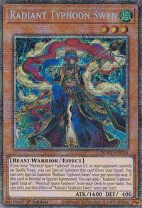 Radiant Typhoon Swen (Starlight Rare) - Doom of Dimensions (DOOD) #DOOD-EN014 - Starlight Rare YuGiOh Trading Card