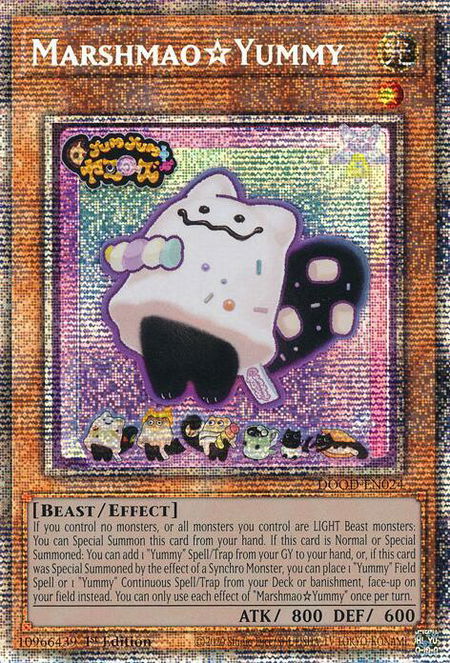 MarshmaoYummy (Starlight Rare) - Doom of Dimensions YuGiOh trading card