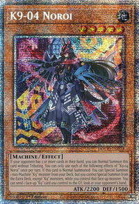 K9-04 Noroi (Starlight Rare) - Doom of Dimensions (DOOD) #DOOD-EN025 - Starlight Rare YuGiOh Trading Card