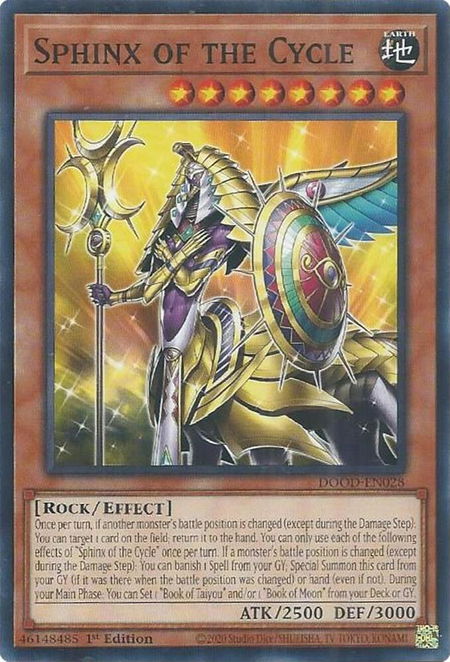Sphinx of the Cycle - Doom of Dimensions YuGiOh trading card