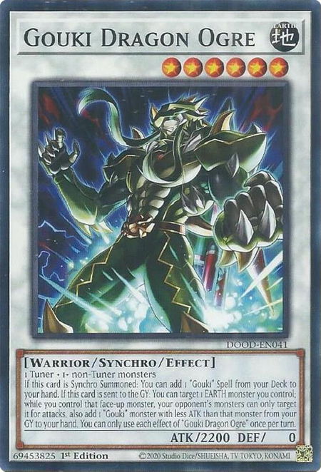 Gouki Dragon Ogre - Doom of Dimensions YuGiOh trading card