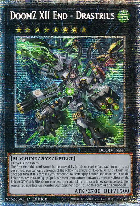 DoomZ XII End - Drastrius (Starlight Rare) - Doom of Dimensions YuGiOh trading card