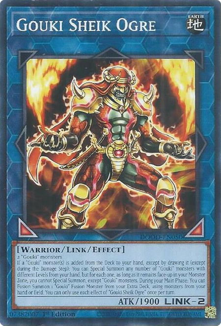 Gouki Sheik Ogre - Doom of Dimensions YuGiOh trading card