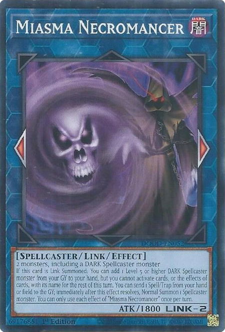 Miasma Necromancer - Doom of Dimensions YuGiOh trading card