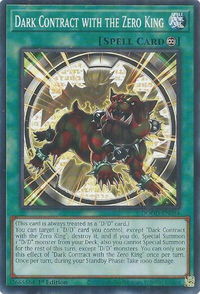 Dark Contract with the Zero King - Doom of Dimensions (DOOD) #DOOD-EN054 - Common / Short Print YuGiOh Trading Card