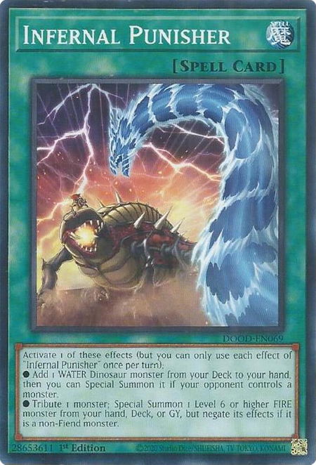 Infernal Punisher - Doom of Dimensions YuGiOh trading card