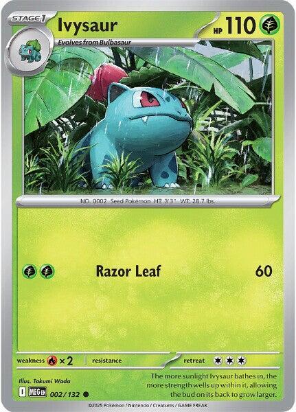 Ivysaur - 002/132 - ME01: Mega Evolution Pokémon trading card