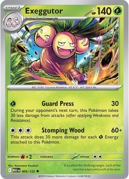 Exeggutor - 005/132 - ME01: Mega Evolution Pokémon trading card