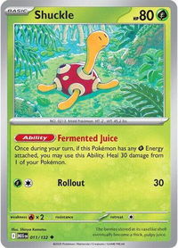 Shuckle - 011/132 - ME01: Mega Evolution (MEG) #011/132 - Uncommon Pokémon Trading Card