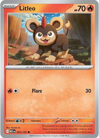 Litleo - 023/132 - ME01: Mega Evolution (MEG) #023/132 - Common Pokémon Trading Card