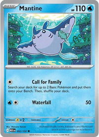 Mantine - ME01: Mega Evolution (MEG) #032/132 - Common Pokémon Trading Card