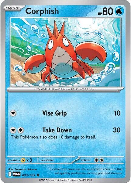 Corphish - ME01: Mega Evolution Pokémon trading card