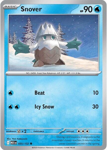 Snover - 035/132 - ME01: Mega Evolution Pokémon trading card