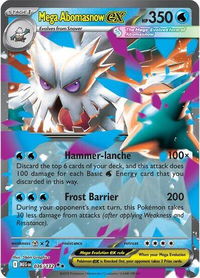 Mega Abomasnow ex - 036/132 - ME01: Mega Evolution (MEG) #036/132 - Double Rare Pokémon Trading Card