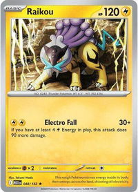 Raikou - ME01: Mega Evolution (MEG) #048/132 - Rare Pokémon Trading Card