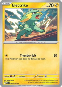 Electrike - ME01: Mega Evolution (MEG) #049/132 - Common Pokémon Trading Card