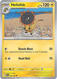 Heliolisk - ME01: Mega Evolution (MEG) #053/132 - Common Pokémon Trading Card