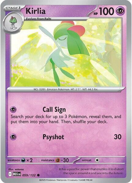 Kirlia - ME01: Mega Evolution Pokémon trading card