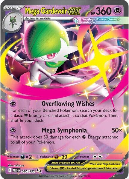 Mega Gardevoir ex - 060/132 - ME01: Mega Evolution Pokémon trading card