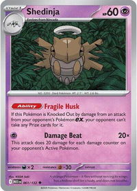 Shedinja - 061/132 - ME01: Mega Evolution (MEG) #061/132 - Uncommon Pokémon Trading Card