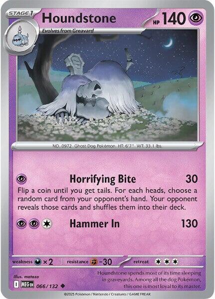 Houndstone - 066/132 - ME01: Mega Evolution Pokémon trading card