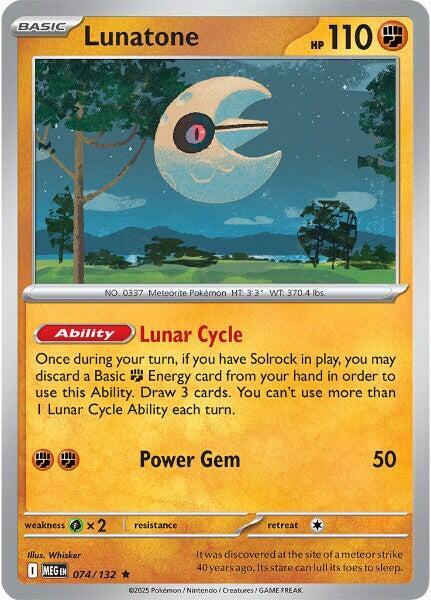 Lunatone - ME01: Mega Evolution Pokémon trading card