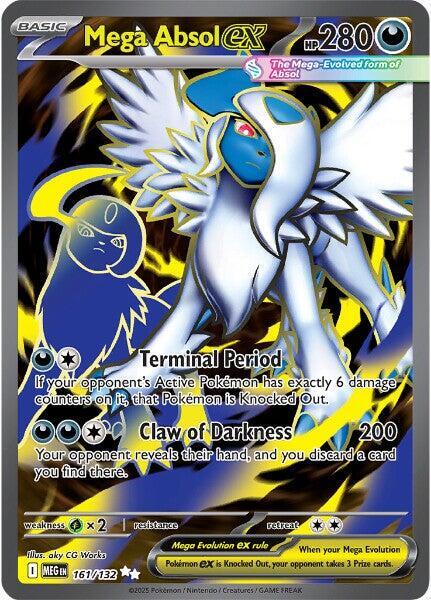 Mega Absol ex - 161/132 - ME01: Mega Evolution Pokémon trading card