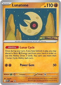Lunatone - 004 - ME: Mega Evolution Promo (MEP) #004 - Promo Pokémon Trading Card