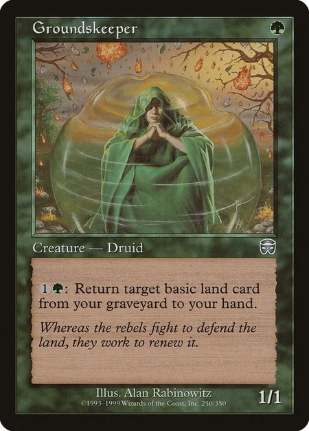 Groundskeeper - Mercadian Masques Magic: The Gathering trading card