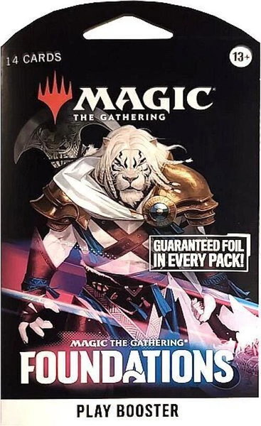 Magic: The Gathering Foundations - Sleeved Play Booster Pack trading card from Foundations Magic: The Gathering Foundations - Sleeved Play Booster Pack - Foundations Magic: The Gathering trading card