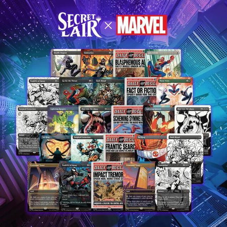 Secret Lair Drop: Secret Lair x Marvel's Spider-Man: The Non-Foil Web-Slinger Bundle trading card from Secret Lair Drop Series Secret Lair Drop: Secret Lair x Marvel's Spider-Man: The Non-Foil Web-Slinger Bundle - Secret Lair Drop Series Magic: The Gathering trading card