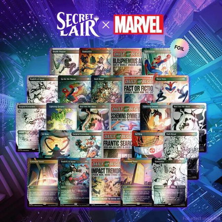 Secret Lair Drop: Secret Lair x Marvel's Spider-Man: The Foil Web-Slinger Bundle trading card from Secret Lair Drop Series Secret Lair Drop: Secret Lair x Marvel's Spider-Man: The Foil Web-Slinger Bundle - Secret Lair Drop Series Magic: The Gathering trading card