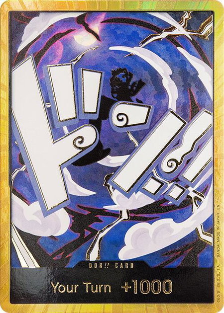 DON!! Card (GEAR5 Luffy) (Gold) trading card from Premium Booster -The Best- Vol. 2 DON!! Card (GEAR5 Luffy) (Gold) - Premium Booster -The Best- Vol. 2 One Piece trading card