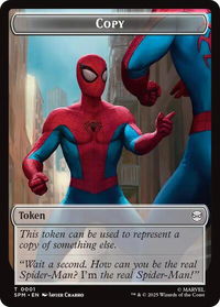 Copy // Human Citizen Double-Sided Token - Marvel's Spider-Man (SPM) #1 // 4 - Token Magic: The Gathering Trading Card